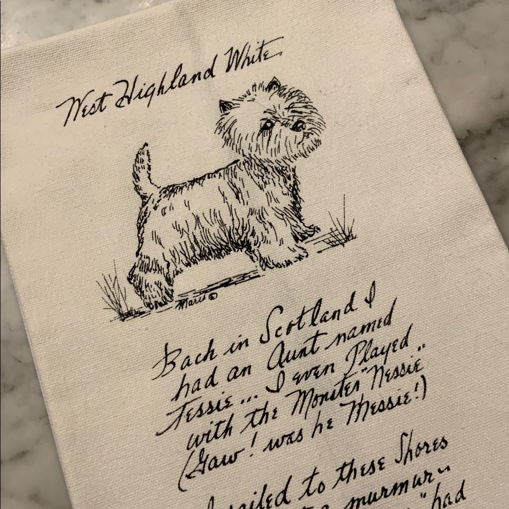 West Highland White Terrier Dog Tea Towel